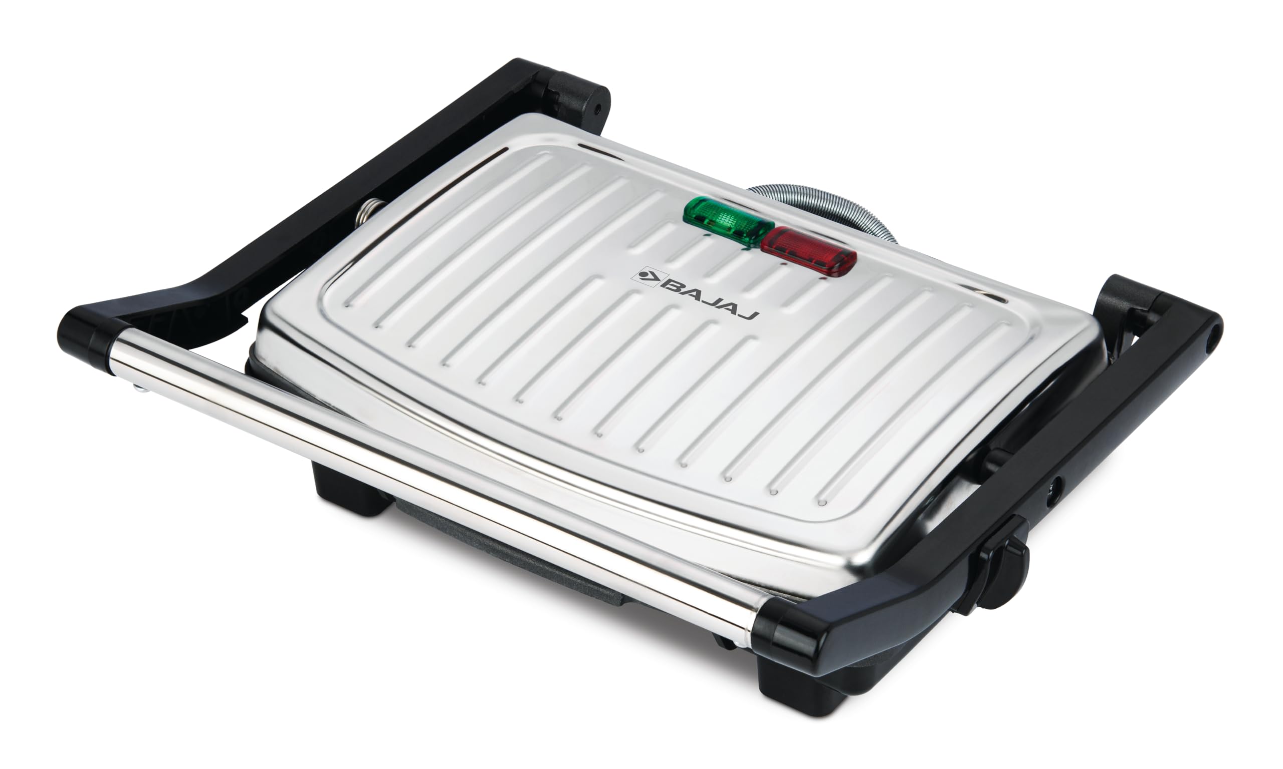 Bajaj GTX 10 1000 Watt Grill Toaster | Drip Oil Collector | Non Stick Coating Plate | 2 Slice Sandwich Press | Sturdy Stainless Steel Finish 【Black & Silver】-image-31
