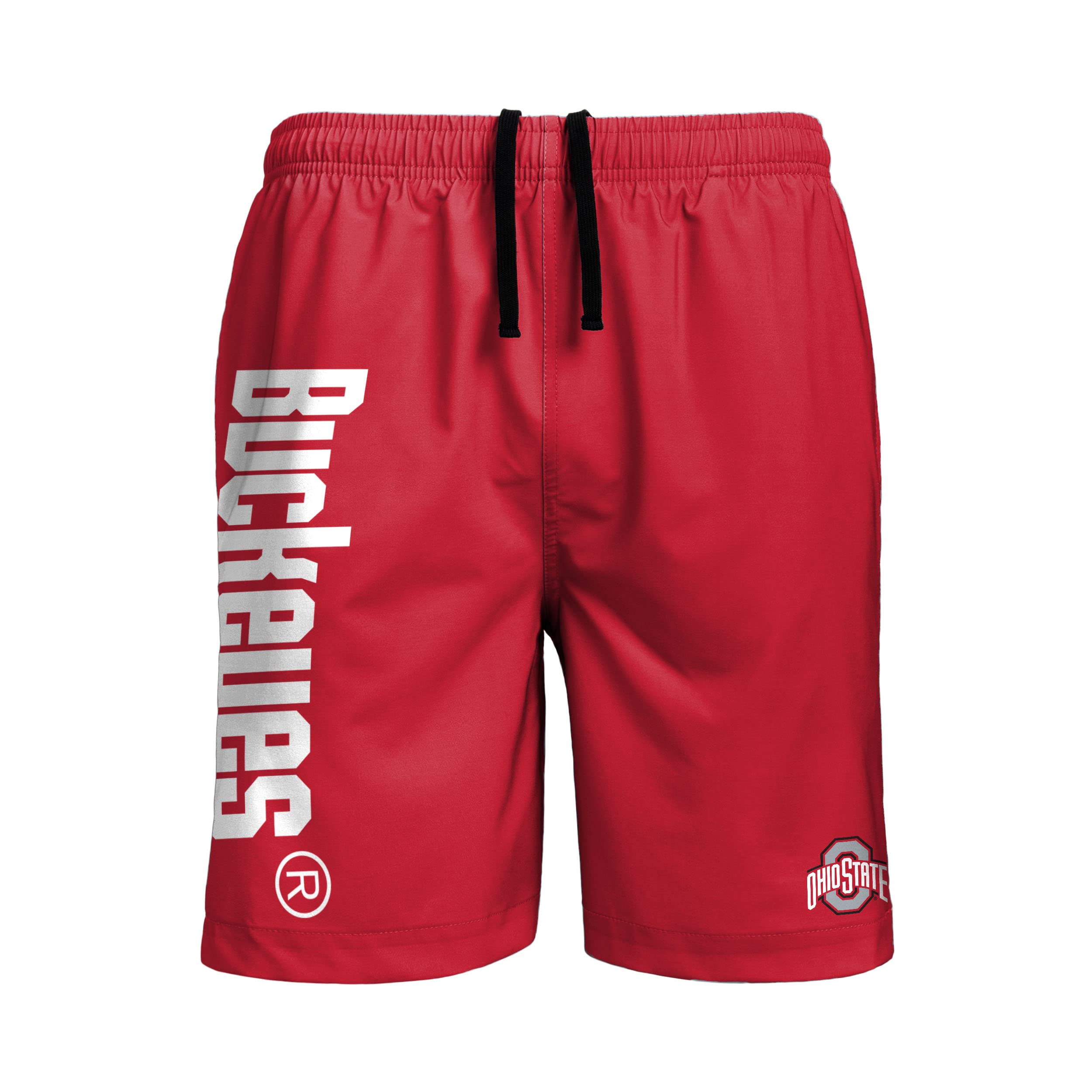 FOCO NCAA Mens NCAA Traditional Solid Wordmark Swimming Trunks