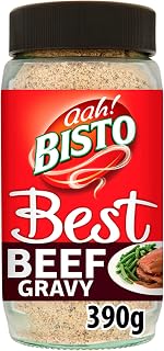 Bisto Best Beef Gravy Granules Made with Real Meat Juice, 390 g Jar (Pack of 1)