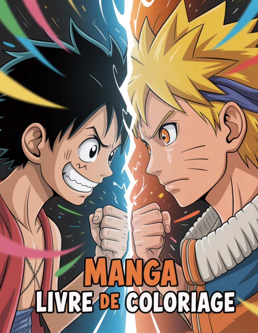 Manga Livre De Coloriage: Illustrations Originales à Colorier pour Fans d’Anime & Manga