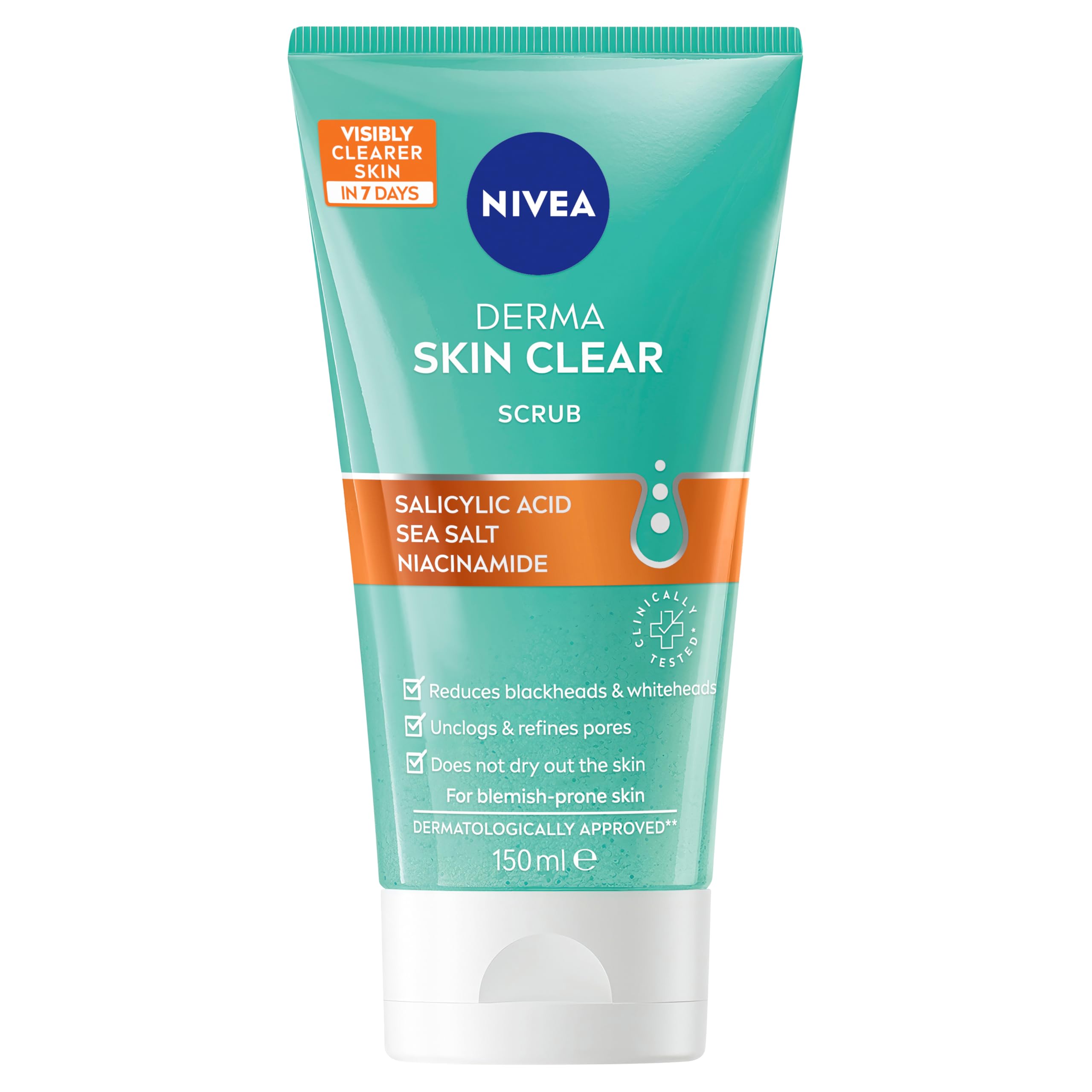 NIVEA Derma Skin Clear Face Scrub 150ml