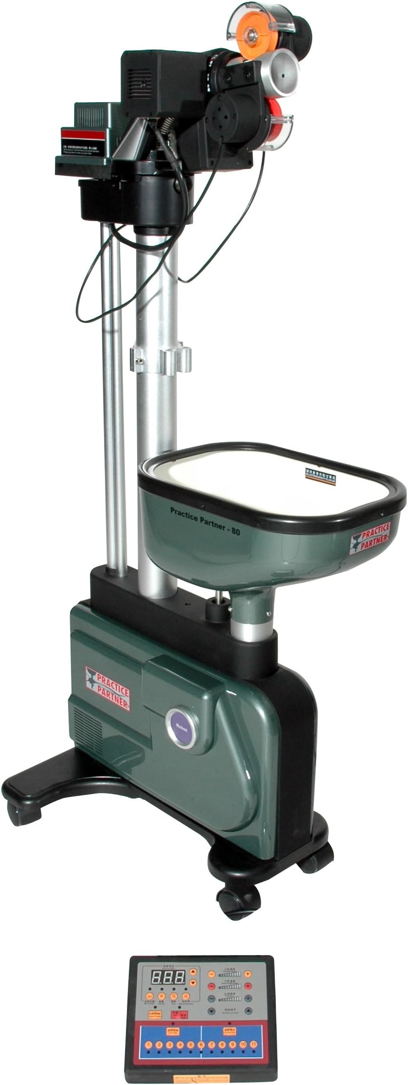 Practice Partner Table Tennis Robot With Net - Green/Black