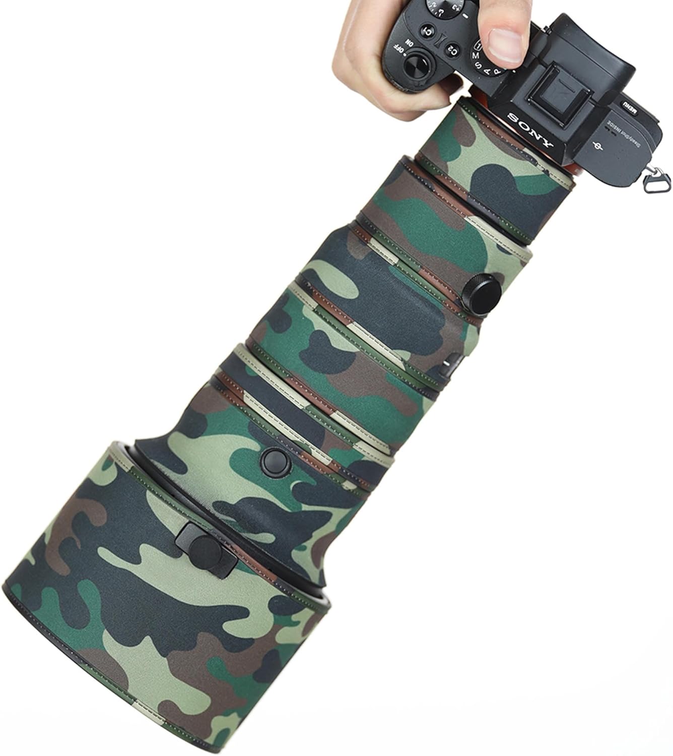 CHASING BIRDS Lens Camouflage Waterproof Coat for Sigma 500mm F5.6 DG DN OS Rainproof Lens Protective Cover Version IV (Reed Camouflage,L-Mount)