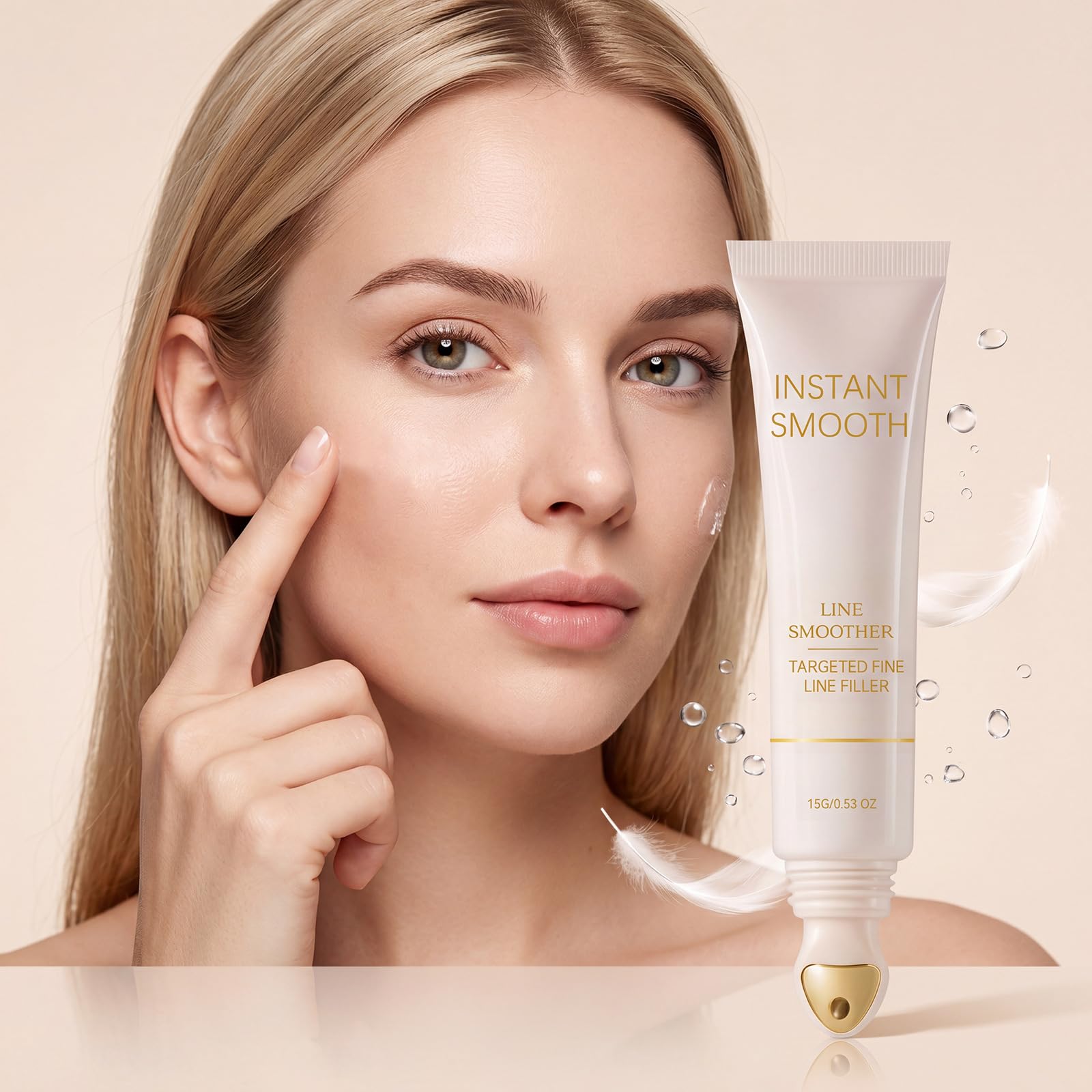 Skin Smoothing Even-Toning Primer, Instant Wrinkle Filler, Filler Primer, Matte First, Maquillaje Primer Maquillaje Piel Madura, Hidrata y Nutre, Crema Lift de Eye Face Lift debajo de los sacos de