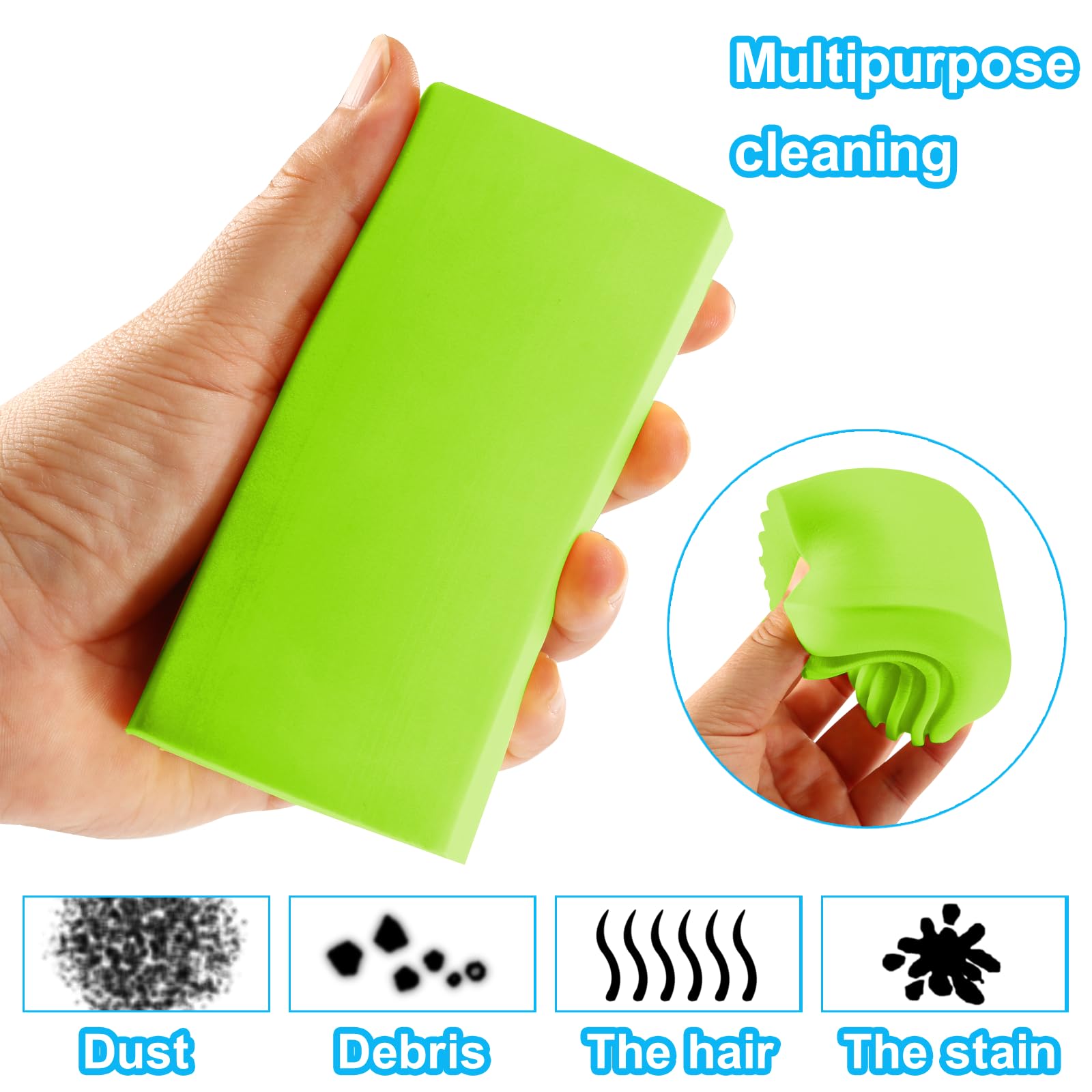 Green Damp Dusters - 4 Pack Cleaning Sponges -5