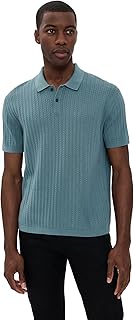 Theory Men's Short Sleeve Cable Polo