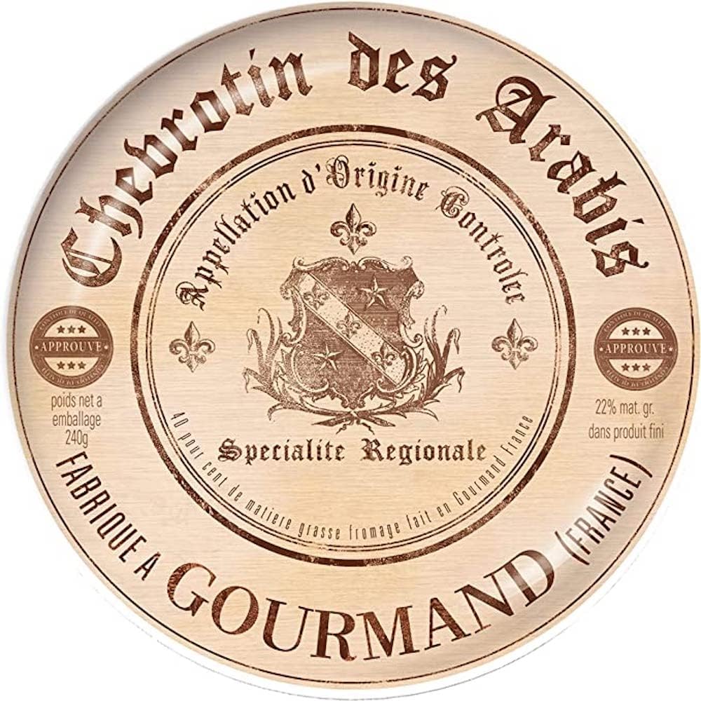 Artesà Set of 4 Ceramic Side Plates, 19.1 cm (7.5 Inch) “Gourmet Cheese”