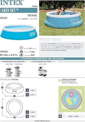 Miniatura 6 de Intex 28101NP 28101 - Juguete de 720in x 201in azul