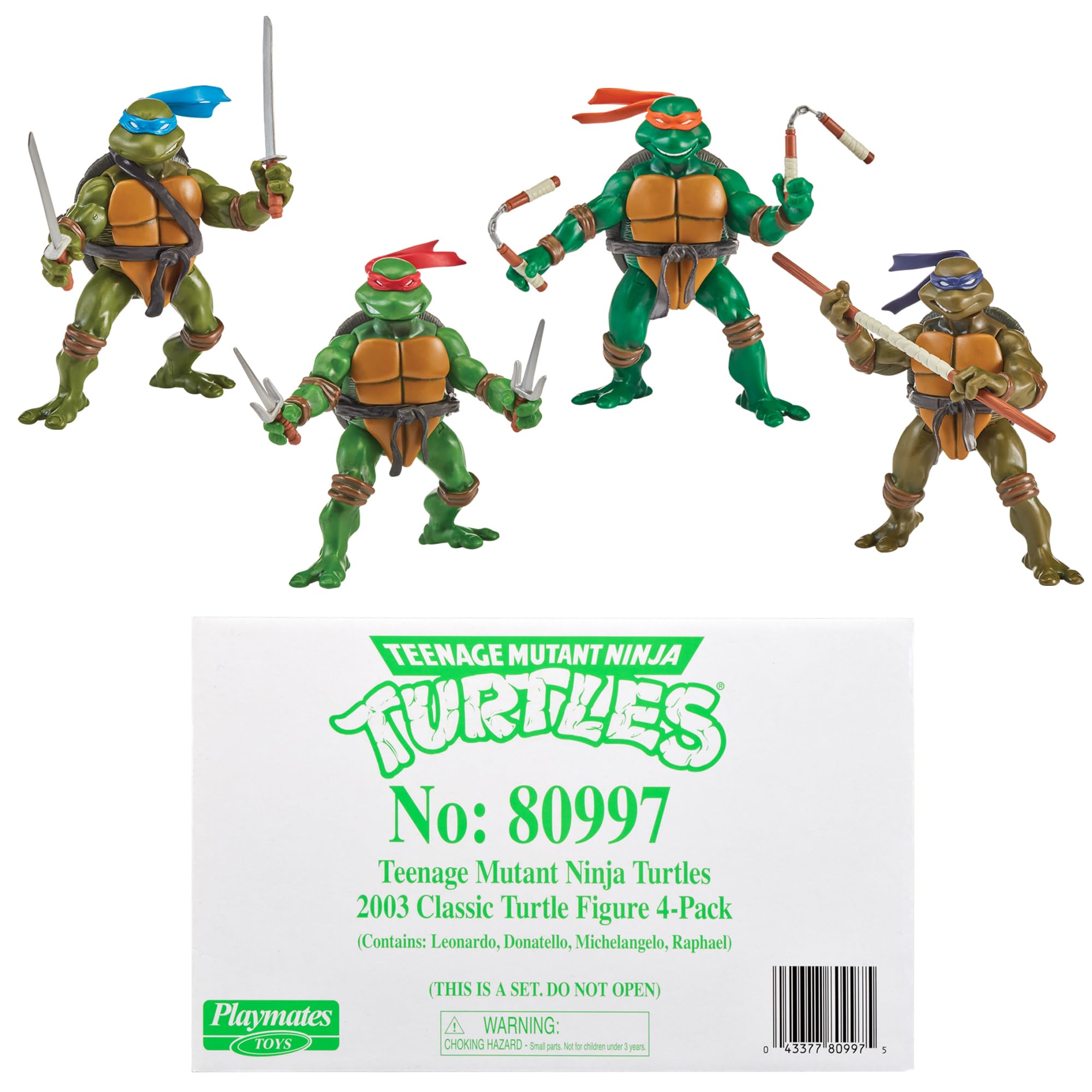 Amazon.co.jp: TMNT クラシックタートルフィギュア ASST 4個セット 