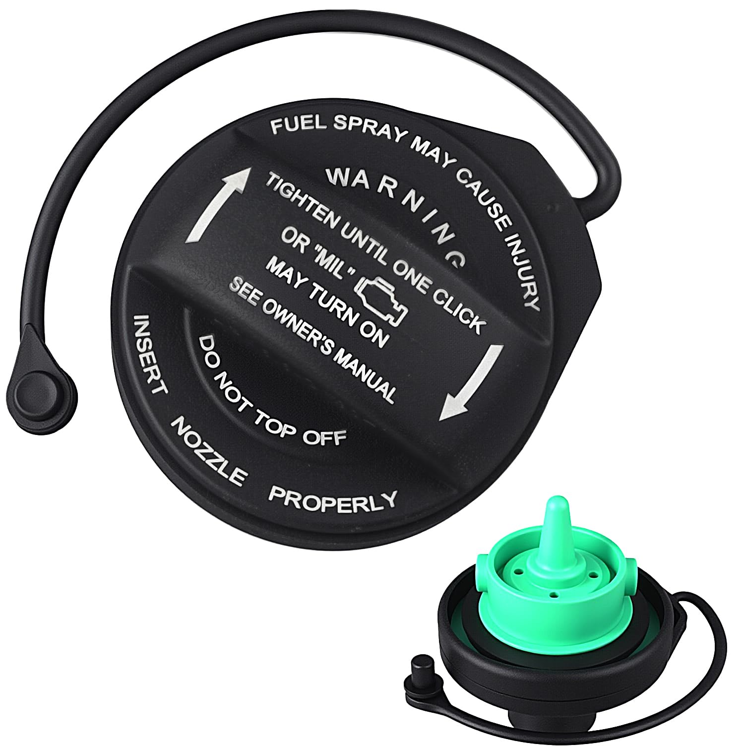 Amavoler 8K0201550N Gas Cap, Fuel Cap with Retaining Strap Aftermarket Replacement Accessory Fit for Audi A4 A5 A8 Q5 RS5 S4 S5 S8 SQ5 allroad A4