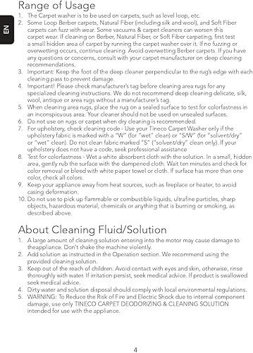 Vista 6 de Tineco CARPET ONE Smart Carpet Cleaner Machine, Lightweight Carpet Shampooer and Portable Upholstery Cleaner with LED Display, Pet Carpet Cleaner