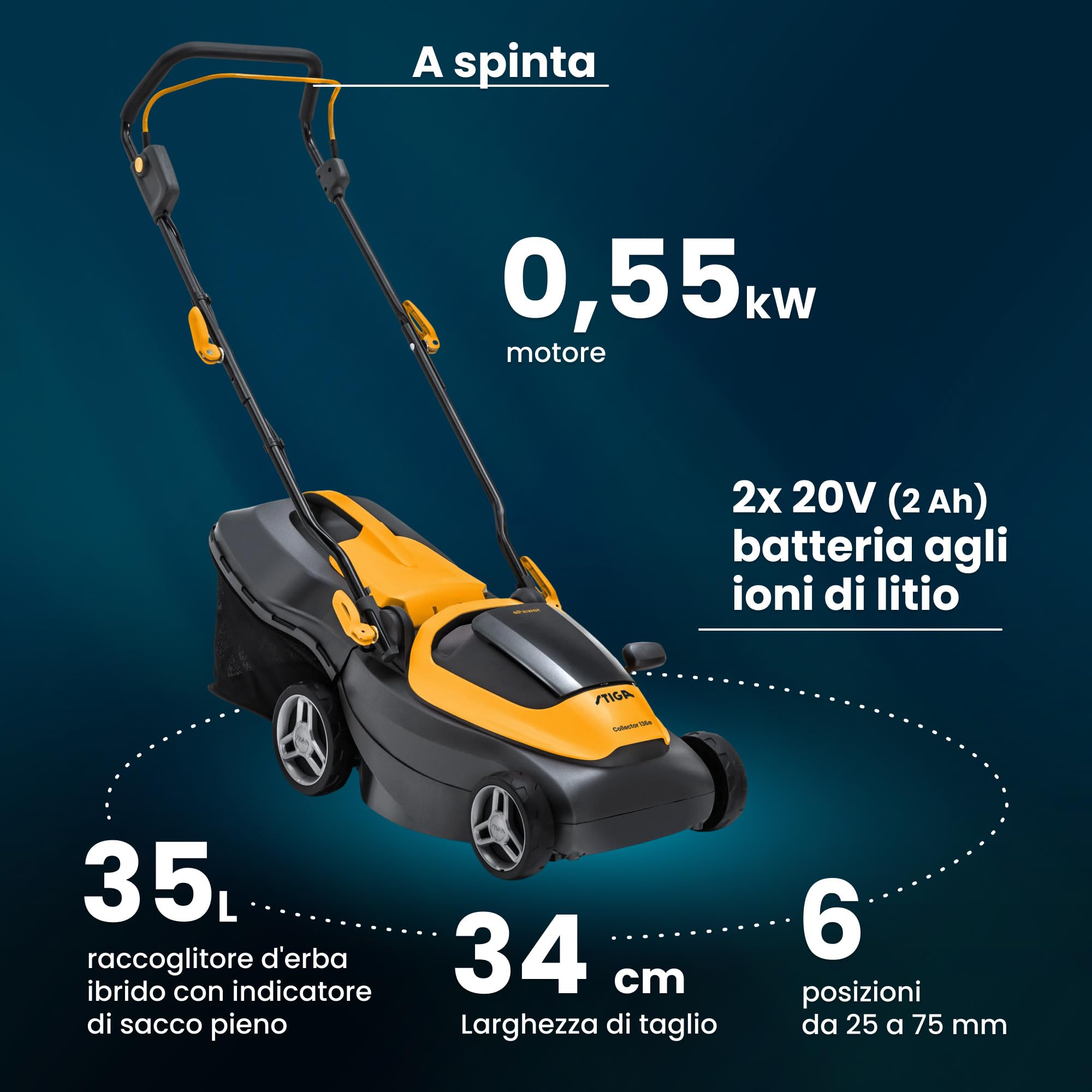 STIGA Collector 136e Kit + GT 100e Set di attrezzi