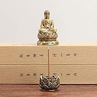 Vista 6 de Soporte de incienso de loto,Quemador de cono de olor pequeño,Mini regalo de decoración de flor de loto de estilo asiático