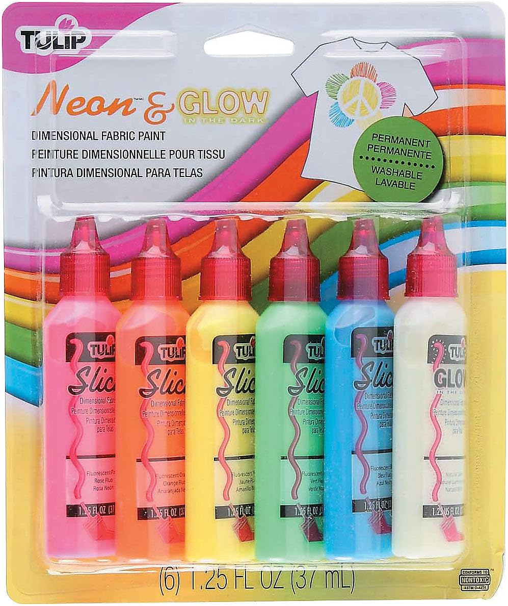 TulipNeon & GlowintheDark Assorted Colors Dimensional