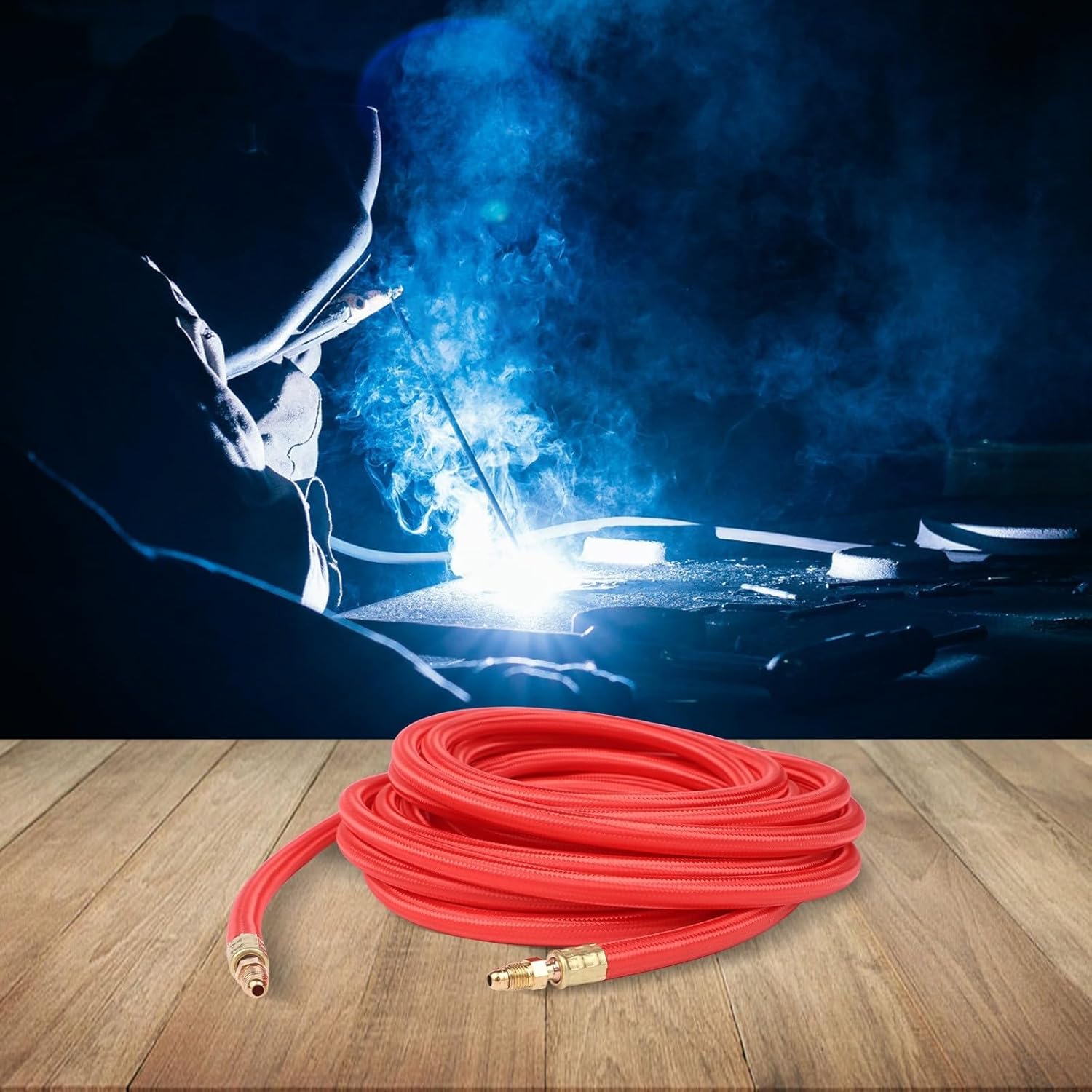 TIG Welding Power Cable 25 Feet Flexible Silicone Copper Wire Torch Cord Compatible for CK9 for CK17 Series Cooled Torches