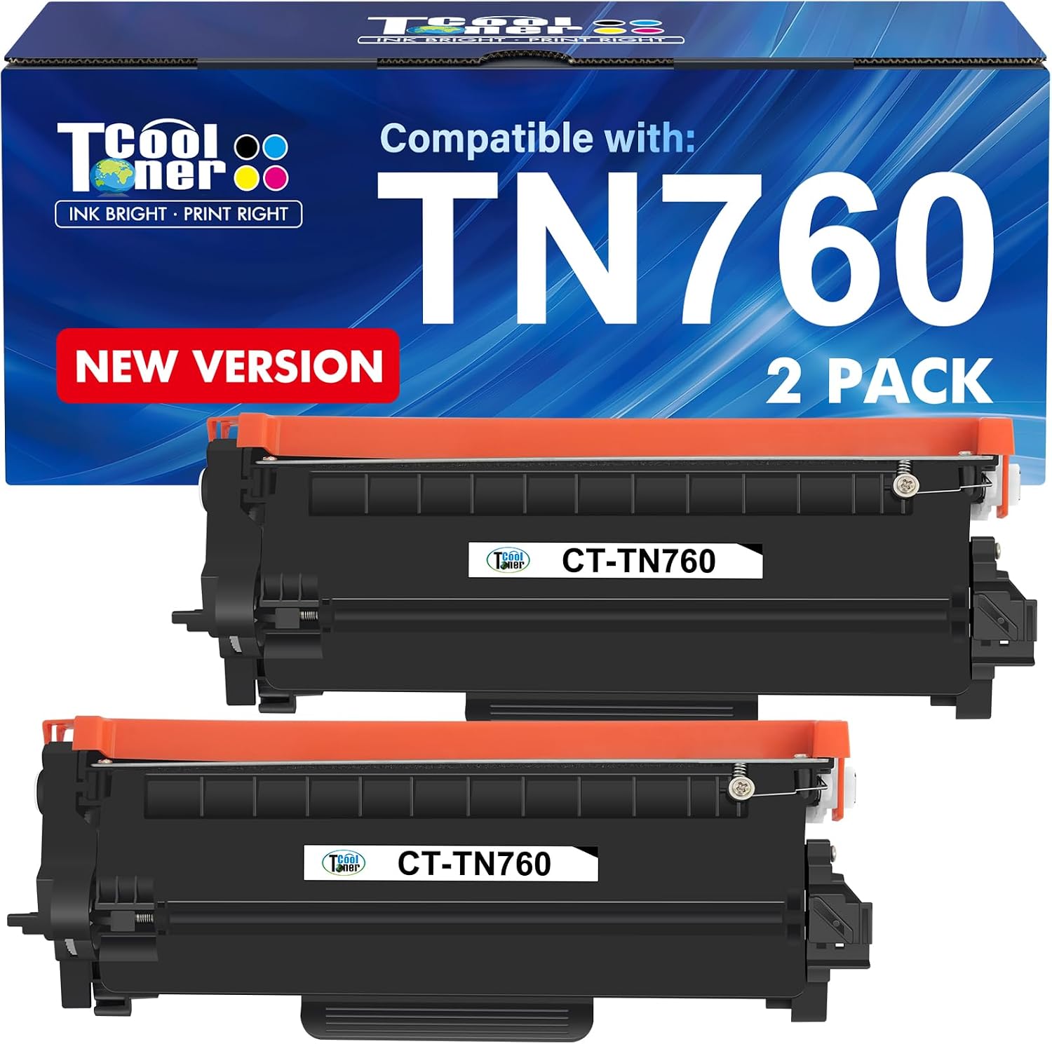 TN760 Toner for Brother Printer TN730: Compatible for Brother TN-730/TN-760 TN 7…