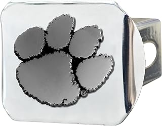 FANMATS - 15079 NCAA Clemson University Tigers Chrome Hitch Cover 3.4