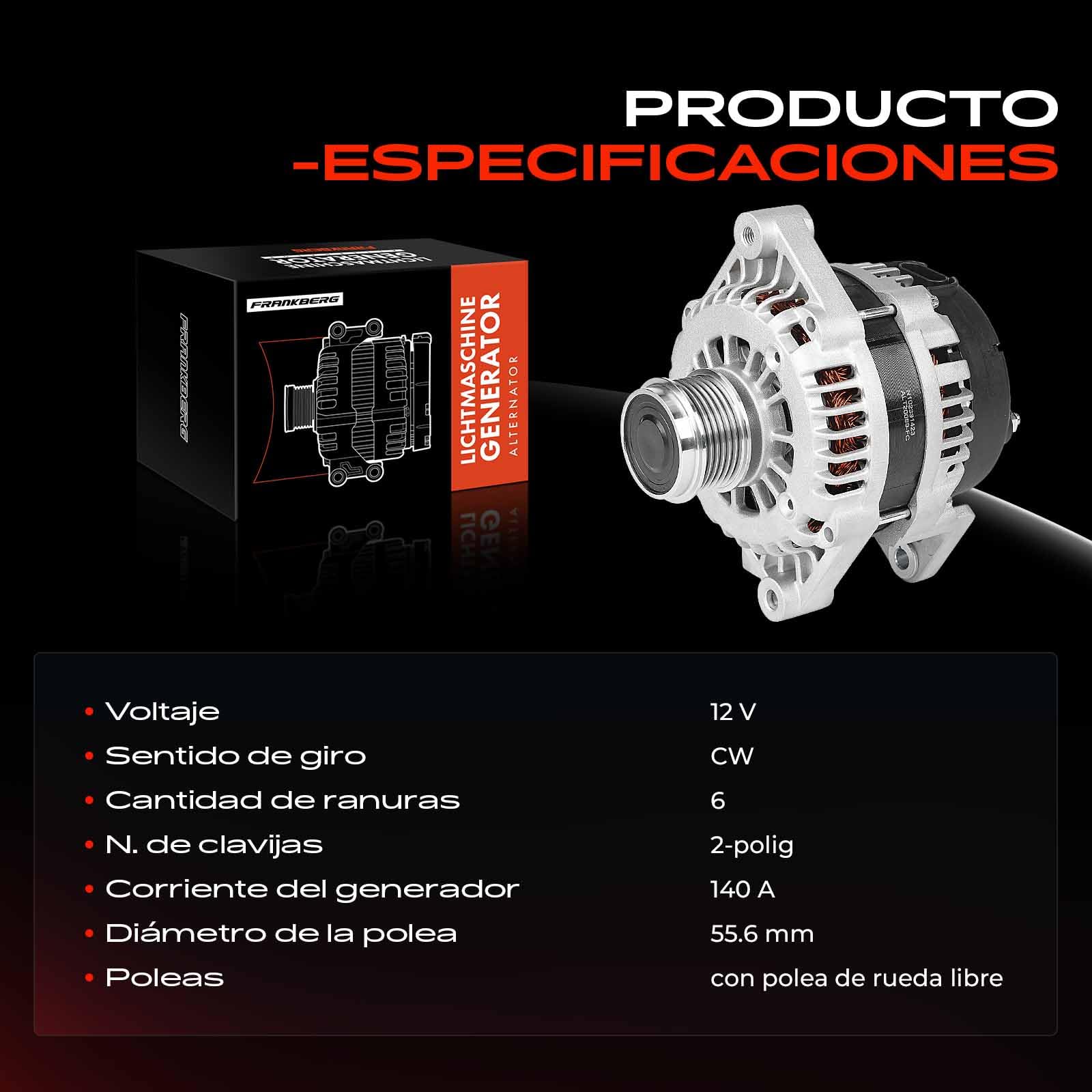 Frankberg Generador alternador 96866018
