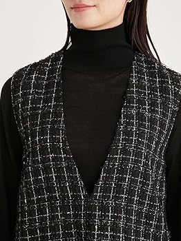 Amazon.co.jp: バリエーションAラインツイードワンピース