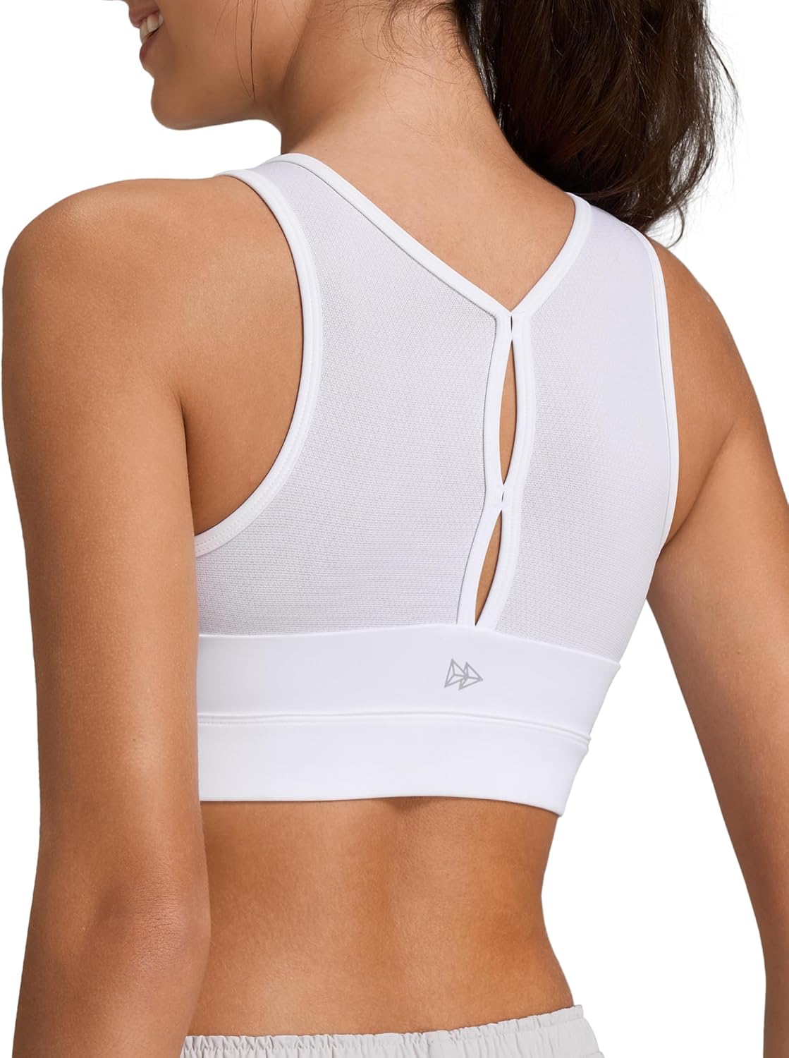 Yvette Front Zip Sports Bras for Women High Impact Supportive Mesh Back Bra for Running