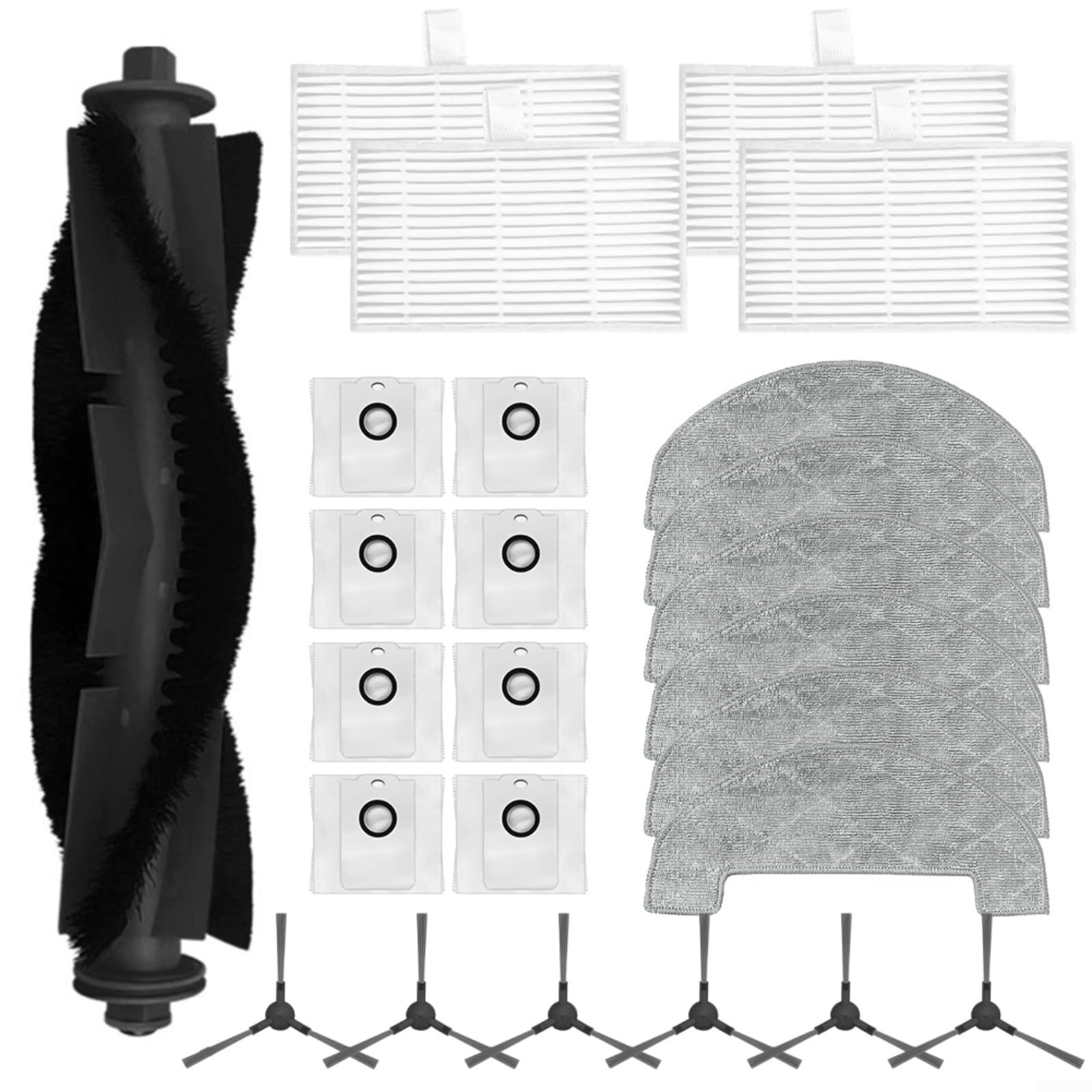 Kit accessoire Mybot X9 Pro avec brosse principale, filtre et chiffon
