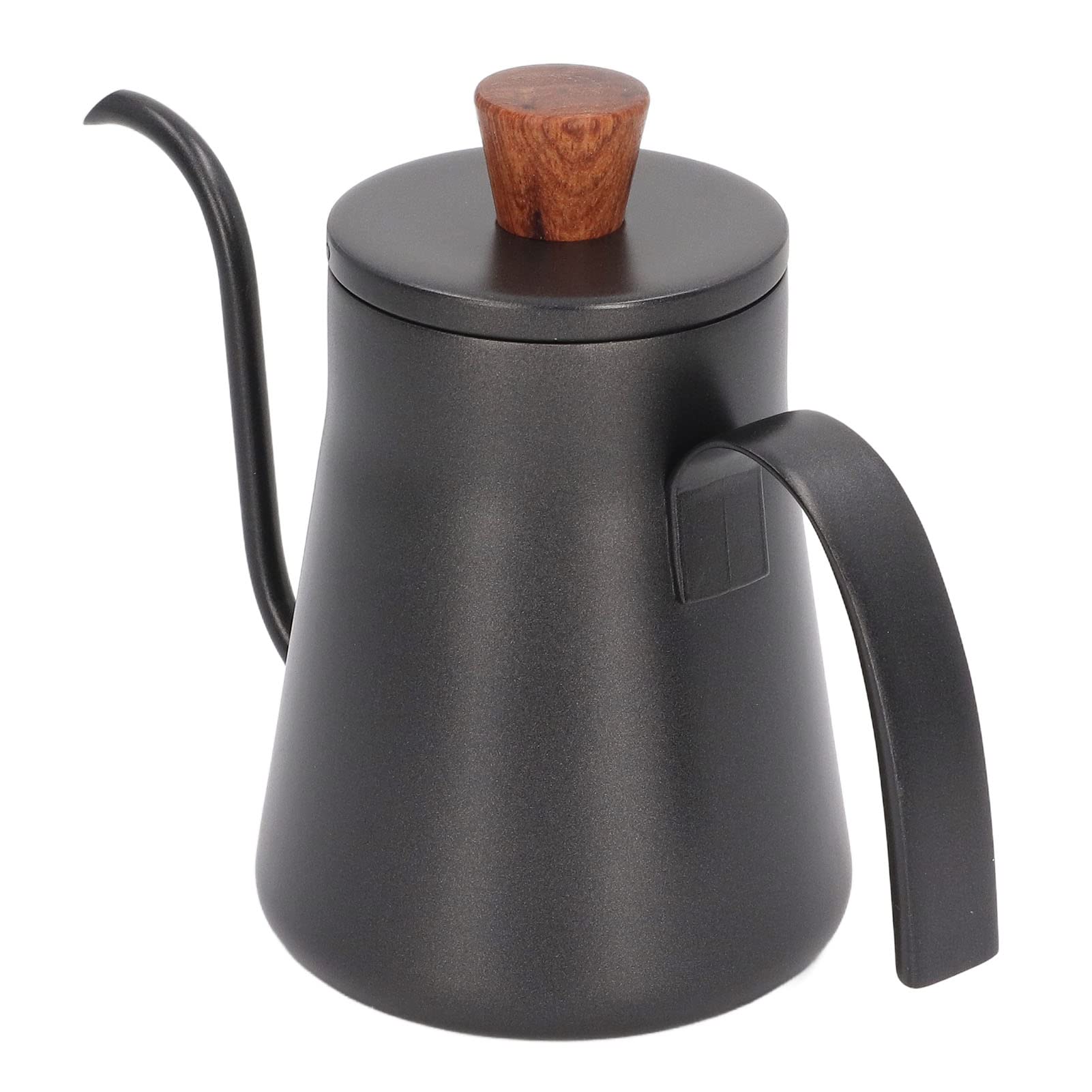 Hervidor de café de acero inoxidable con flujo controlado y mango ergonómico de 400ml