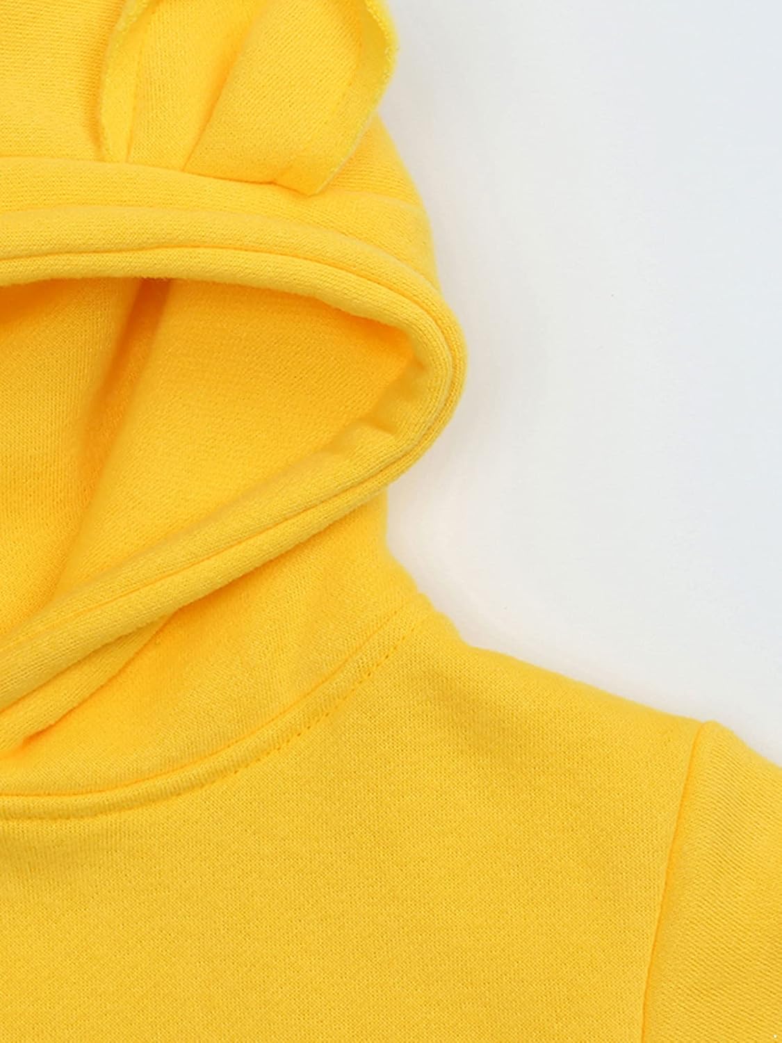 Toddlers Baby Girls Long Sleeve Hooded Sweatshirt Solid Colors Sports Hoodie Tops Activewear