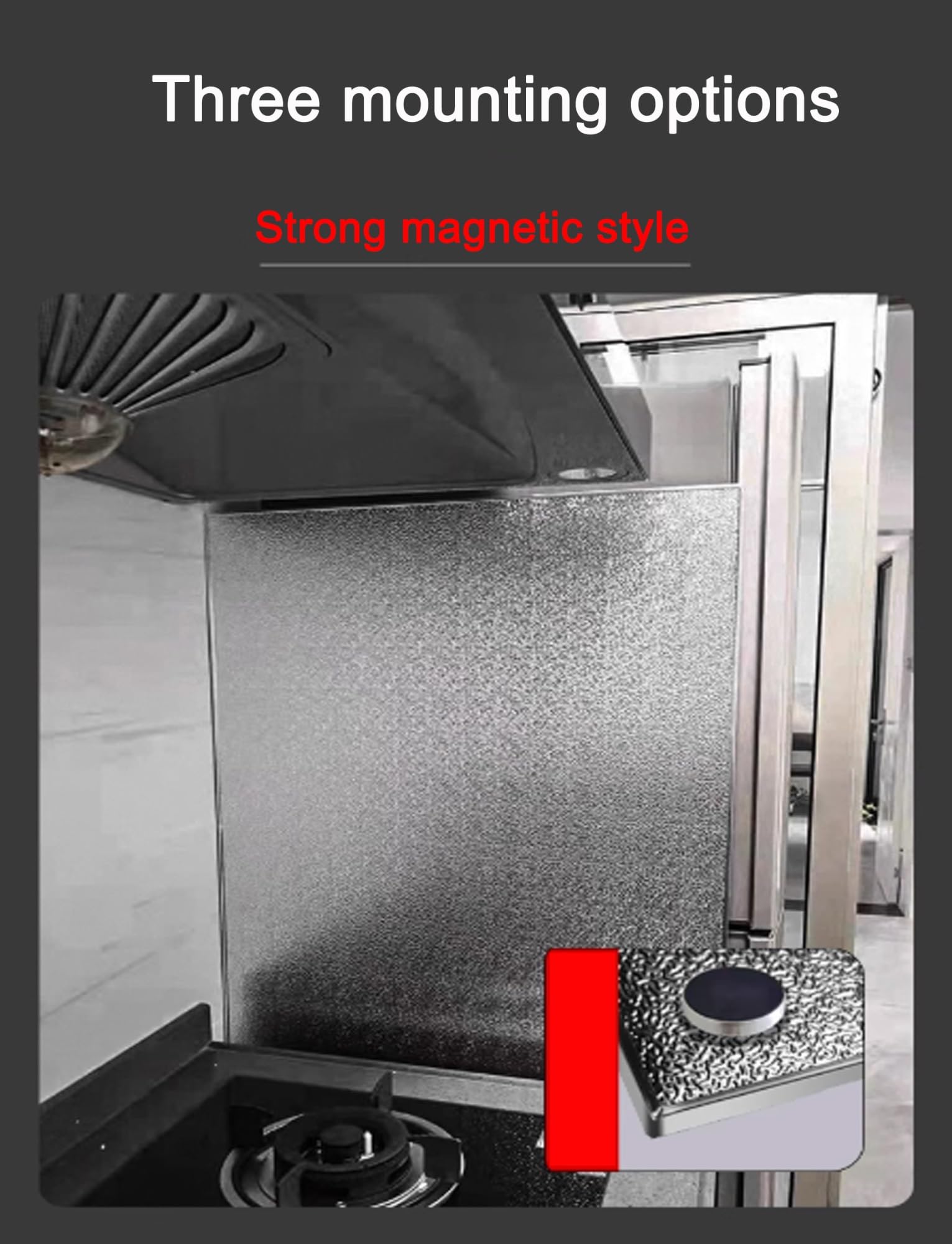 Alfombrilla de aluminio con protección contra el calor, 60 x 60 cm, resistente al aceite y al calor para parrilla, horno y refrigerador, protección ideal para la cocina