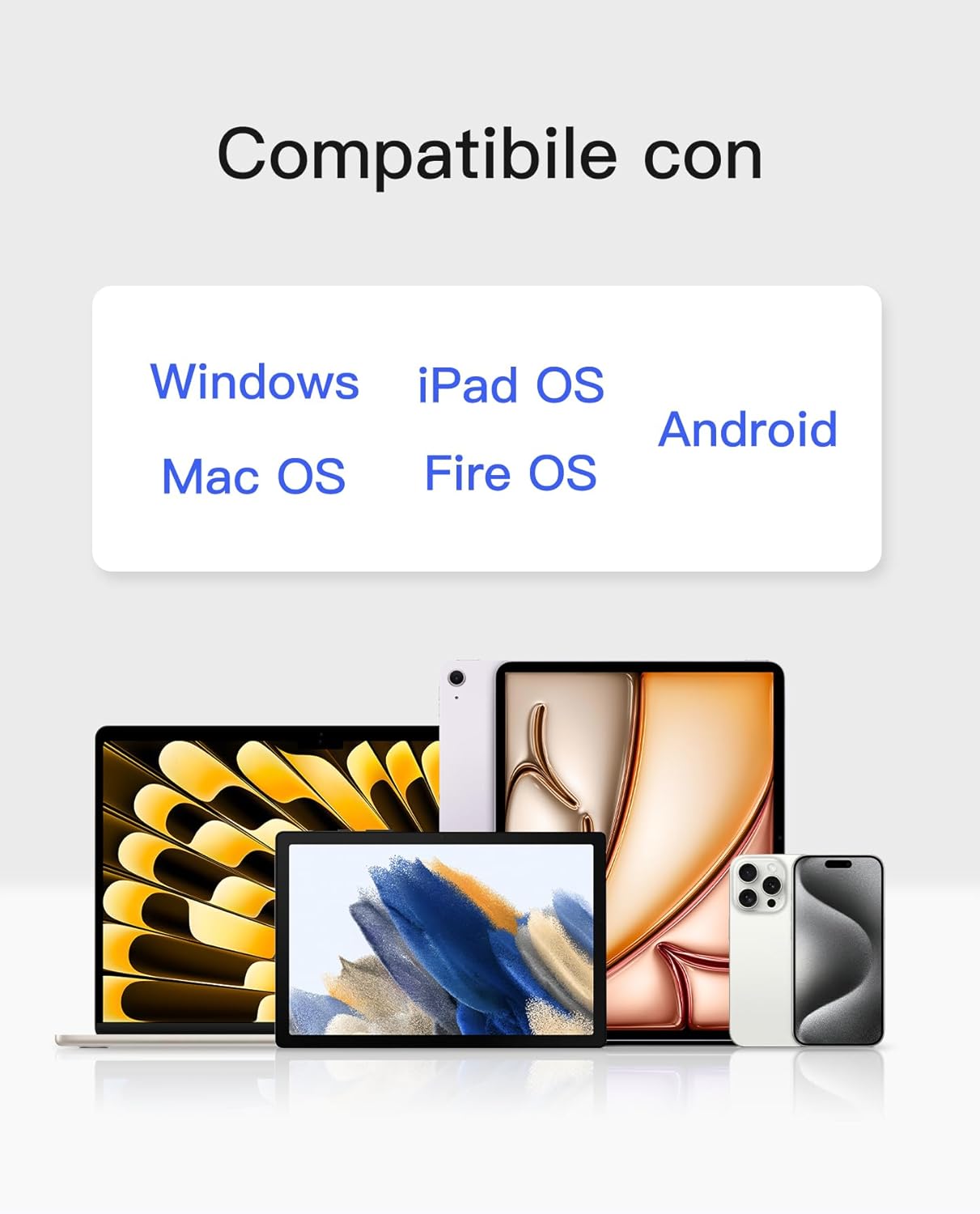 Inateck Ultra-Slim Bluetooth Keyboard for iPad Pro/Air/10th Gen, 3-Device Connection, Compatible with Windows/iPad OS/Android/iOS, 18-Month Battery Life, Portable Design