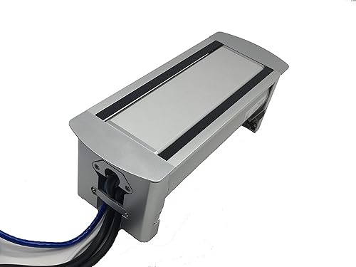 Miniatura 7 de Impecgear Power Plug - Centro de alimentación para escritorio con ojales, centro de datos de alimentación para muebles, 2 CAT61 HDMI1 USB1 tipo C2