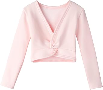 Lisianthus Girls Classic Thick Ballet Long Sleeve Wrap Top Coats