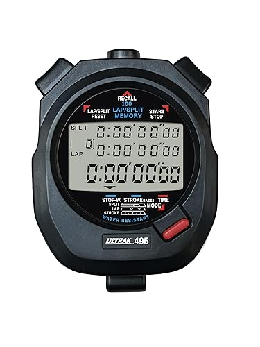 Ultrak 100 Lap Memory Timer, Black