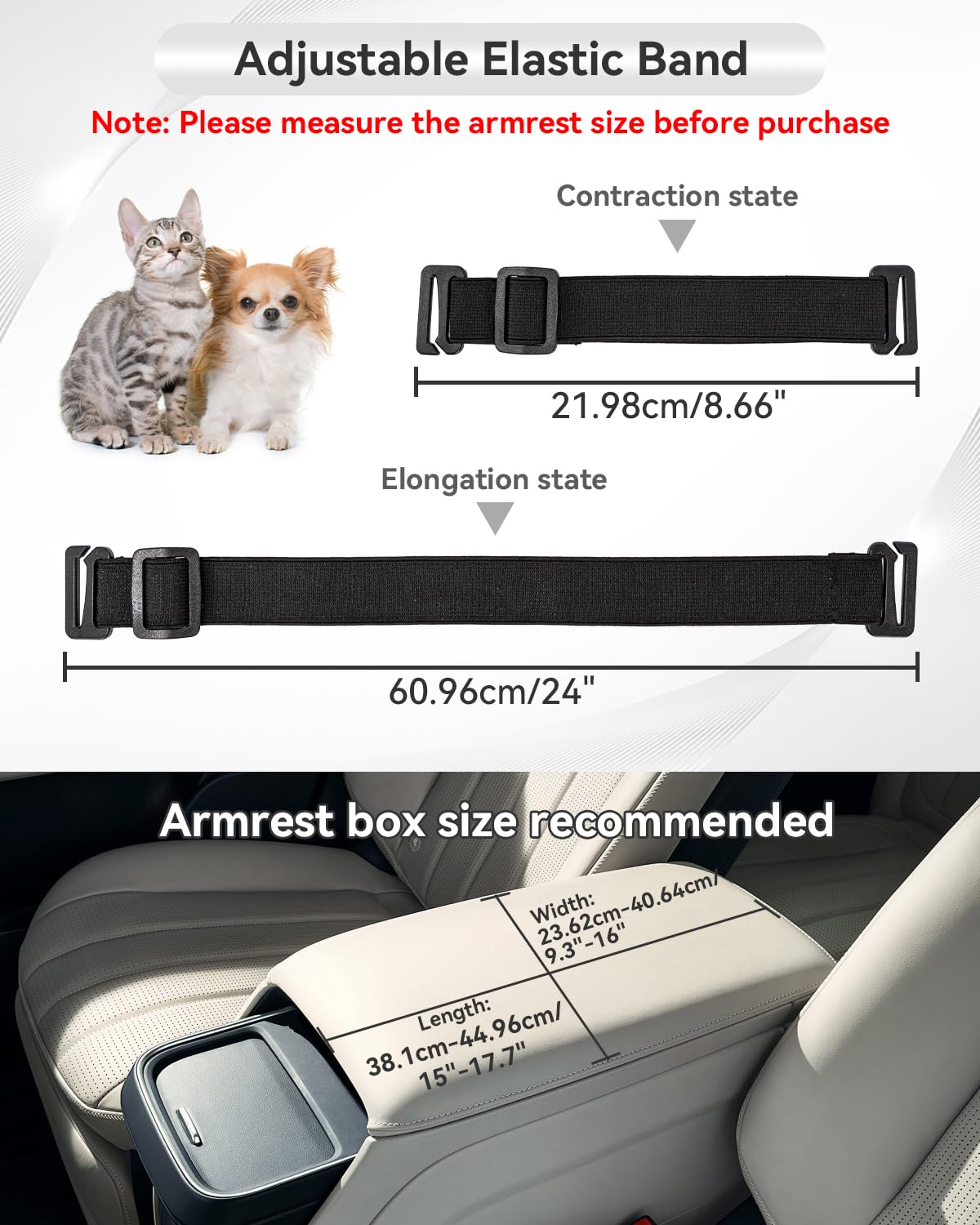 PETSFIT Fotelik samochodowy dla psa na konsolę – bezpieczne haczyki bezpieczeństwa, ulepszona uwięź i poduszka do 6 kg do zdejmowania i mycia