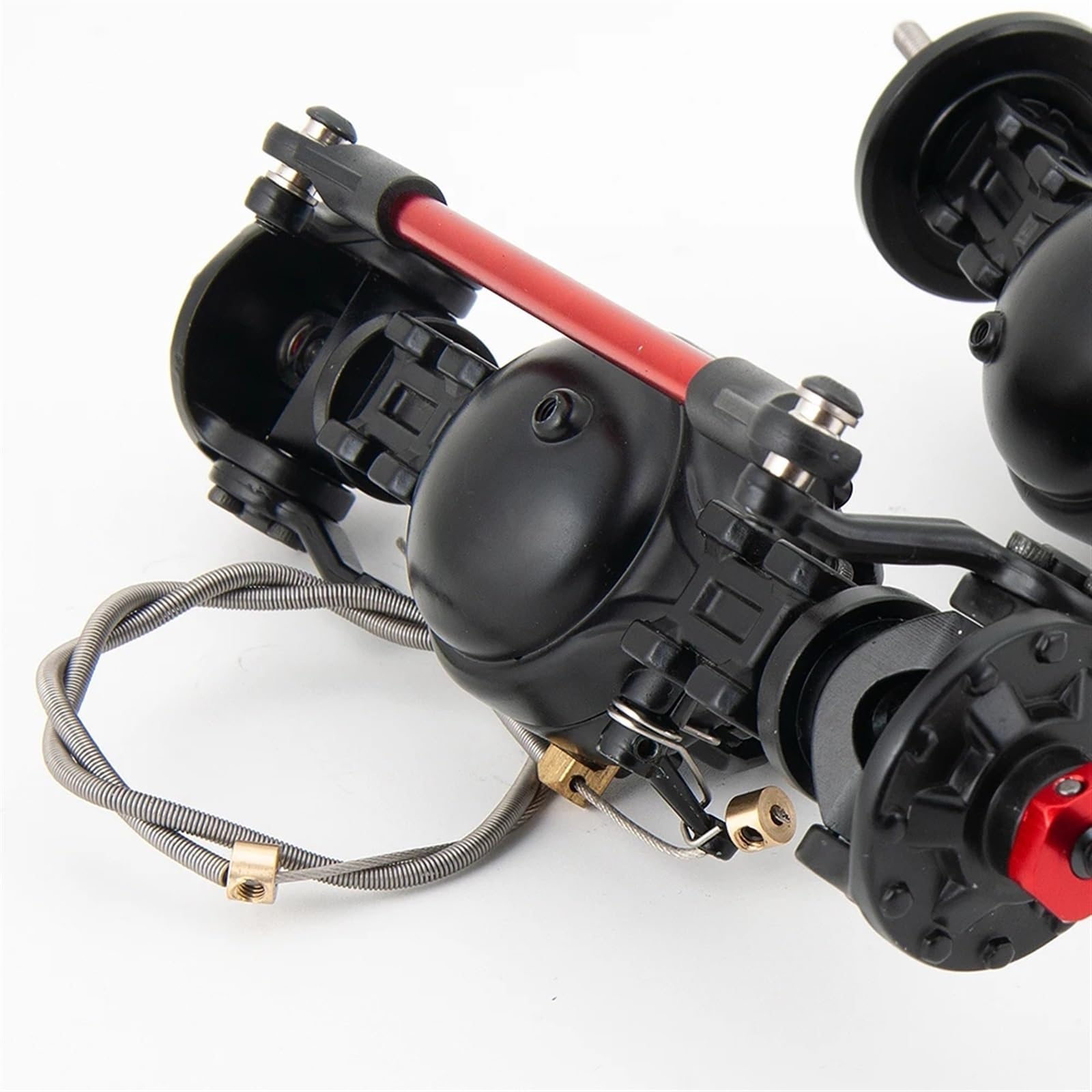 RC-Autoteile Zubehör Für Tamiya Für Anhänger Für Traktor 1/14 RC Truck Auto-Tuning-Teile Metall-Vorder-/Hinterachsdifferential Eingebautes Stahlgetriebe Modifizierte Teile(Front and Rear)