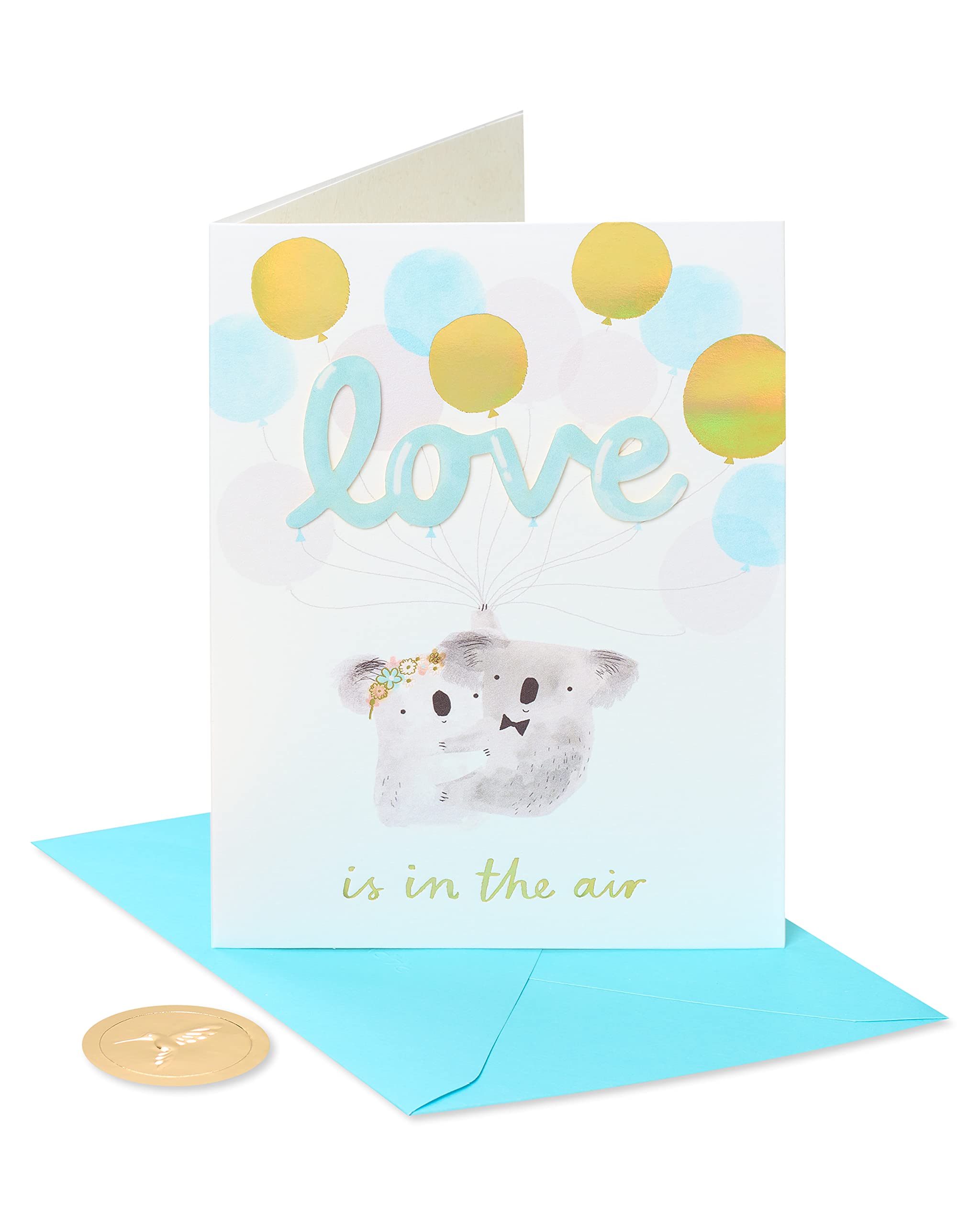 Papyrus Wedding Card for Couple (Love is In the Air)