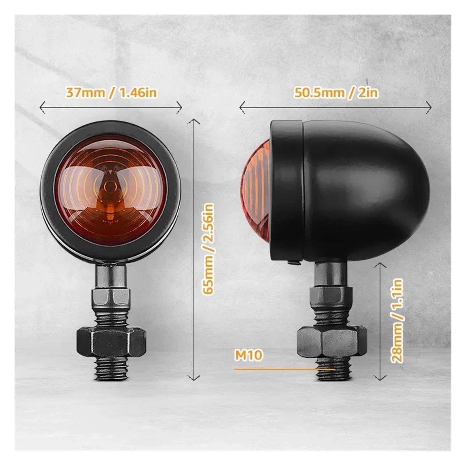 Indicatori di direzione moto Luci moto 12V 10mm Indicatoris Motos