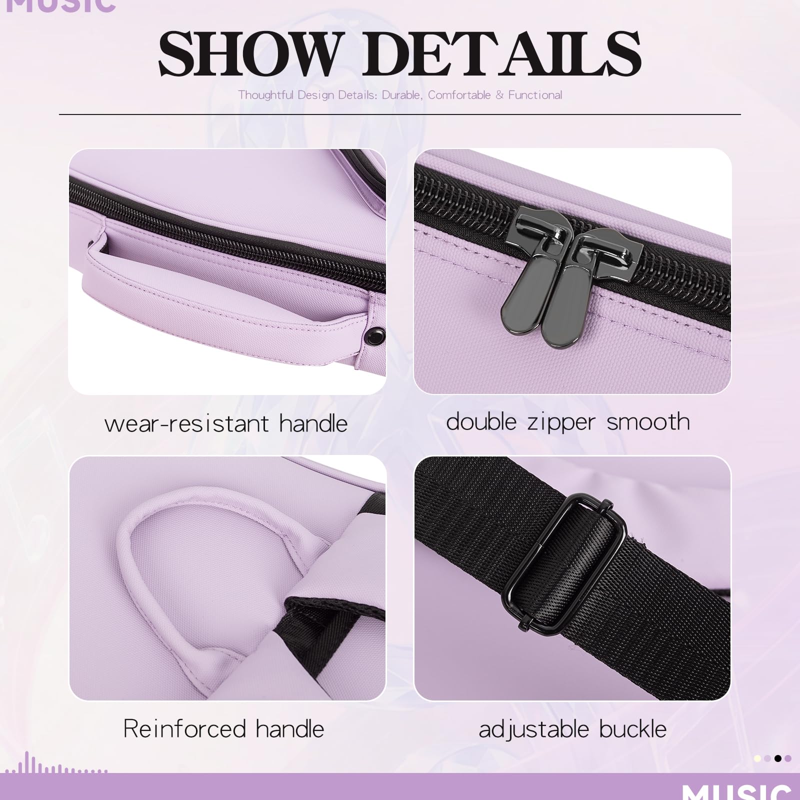Bolsa de membrana para guitarra, Purple, moda