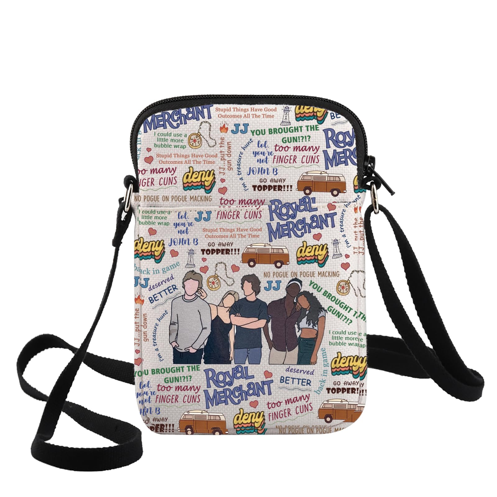 G2TUPOBX Pogue For Life Crossbody Bag JJ Maybank Fans Gift John B Pogue Life Shoulder Bag OBX Poguelandia Merch