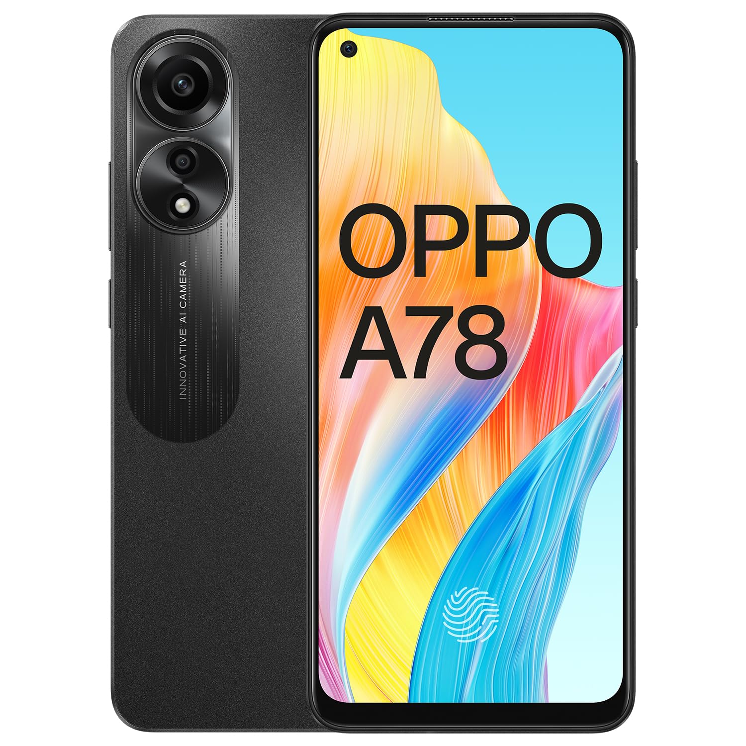 Oppo A78 (Mist Black, 8GB RAM, 128GB Storage) | 6.4