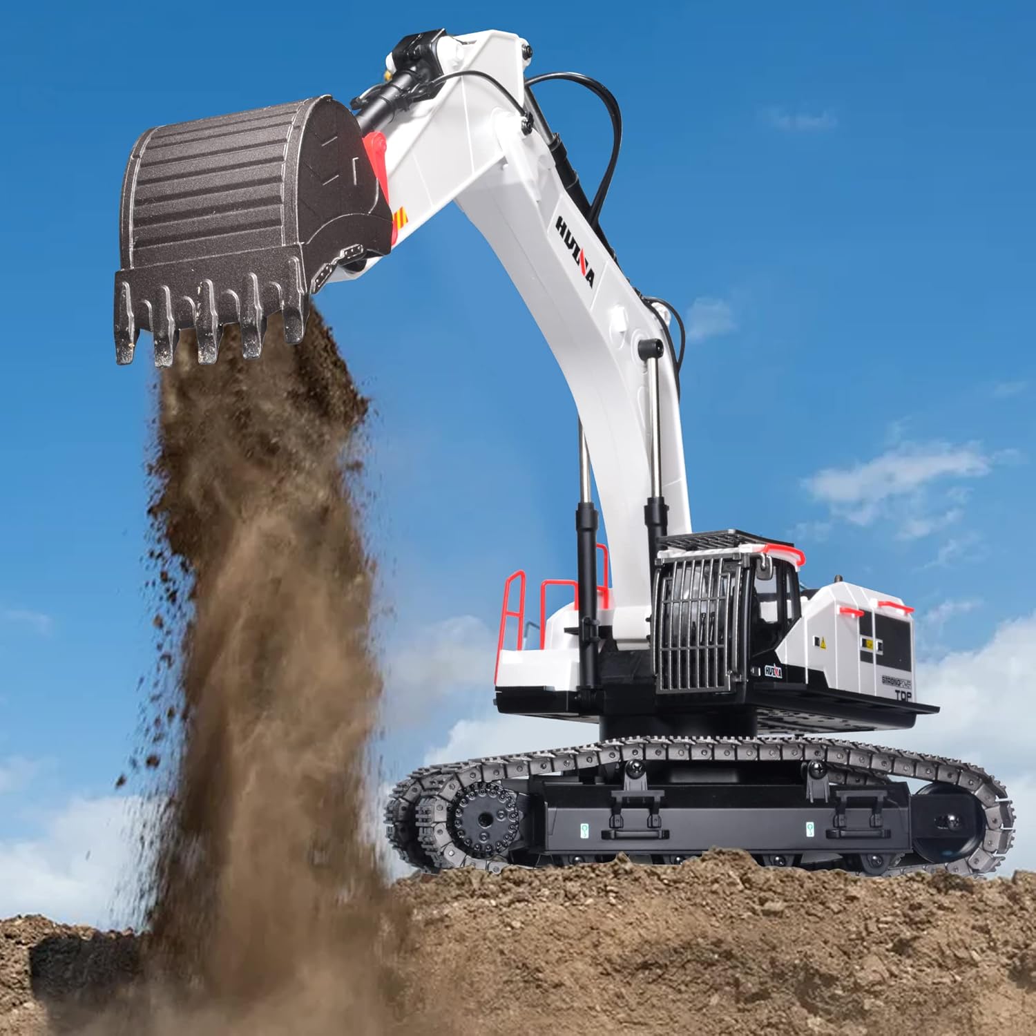 HuiNa 1594 RC Excavator digging