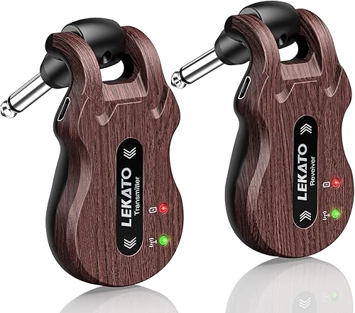 Miniatura 6 de LEKATO Sistema de guitarra inalámbrica 5.8 transmisor de guitarra inalámbrico Receptor de audio recargable Transmisor inalámbrico Receptor de 4
