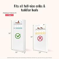 Vista 3 de Dream On Me Colchón transpirable 2 en 1 para cuna y cama infantil, 5 pulgadas