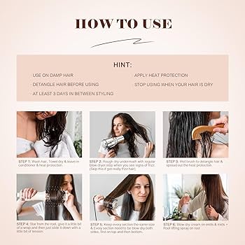 Amazon.com : Travel Blow Dryer Brush in one, Dual Voltage