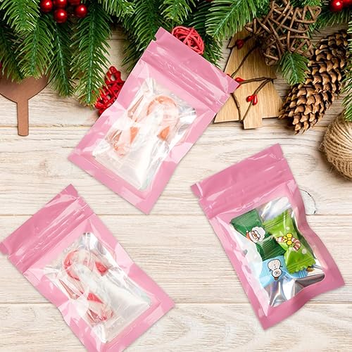 Miniatura 6 de joycraft 100 bolsas de tereftalato de polietileno, bolsas de embalaje holográficas, bolsas resellables a prueba de olores, bolsa de joyería para