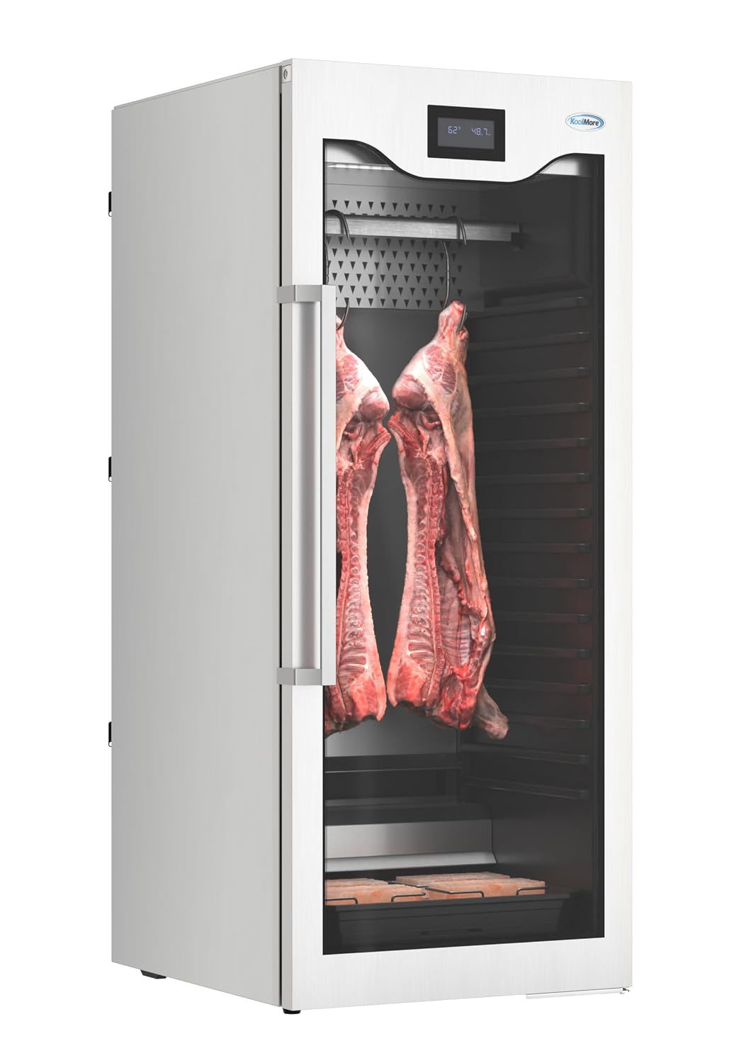 KoolMore 27.5 in. Commercial Dry Ager Refrigerator for Meat Featuring Hanging Rack with Hooks, Charcoal Filter, 17 cu. ft. ETL Listed (KM-AGER17)