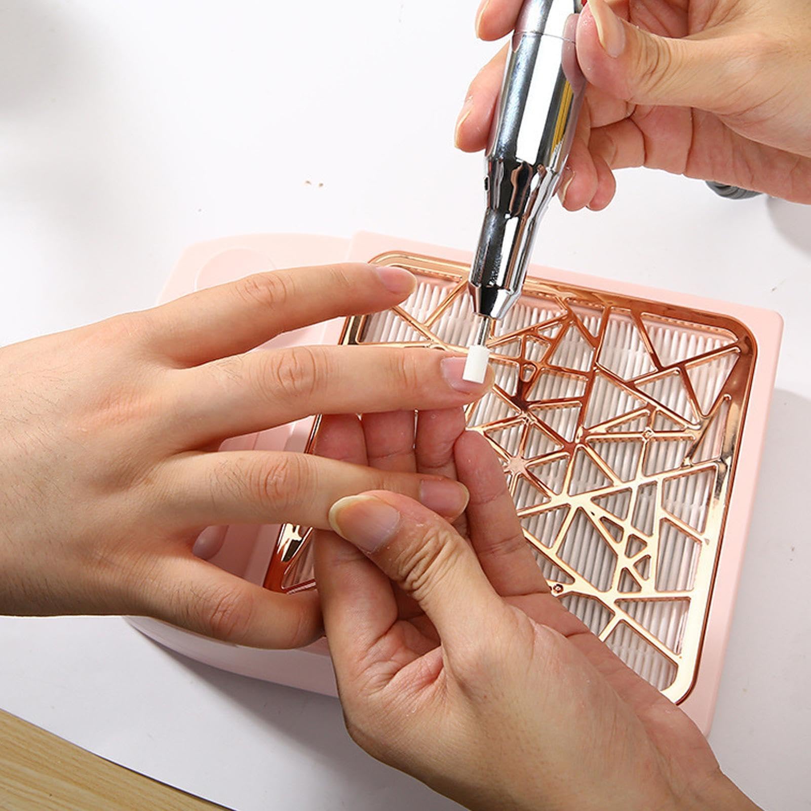 Aspirapolvere per unghie, macchina portatile ricaricabile di velocità | Aspiratore per unghie con display digitale per scrivania, tavolo, principianti, arte, salone, casa, manicure