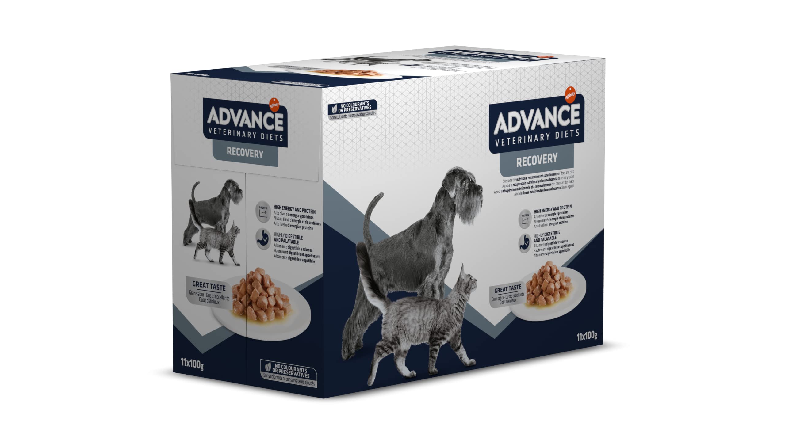 Advance Veterinary Diets Recovery Cibo Umido per Cani e Gatti: Multipack 11 bustine da 100g