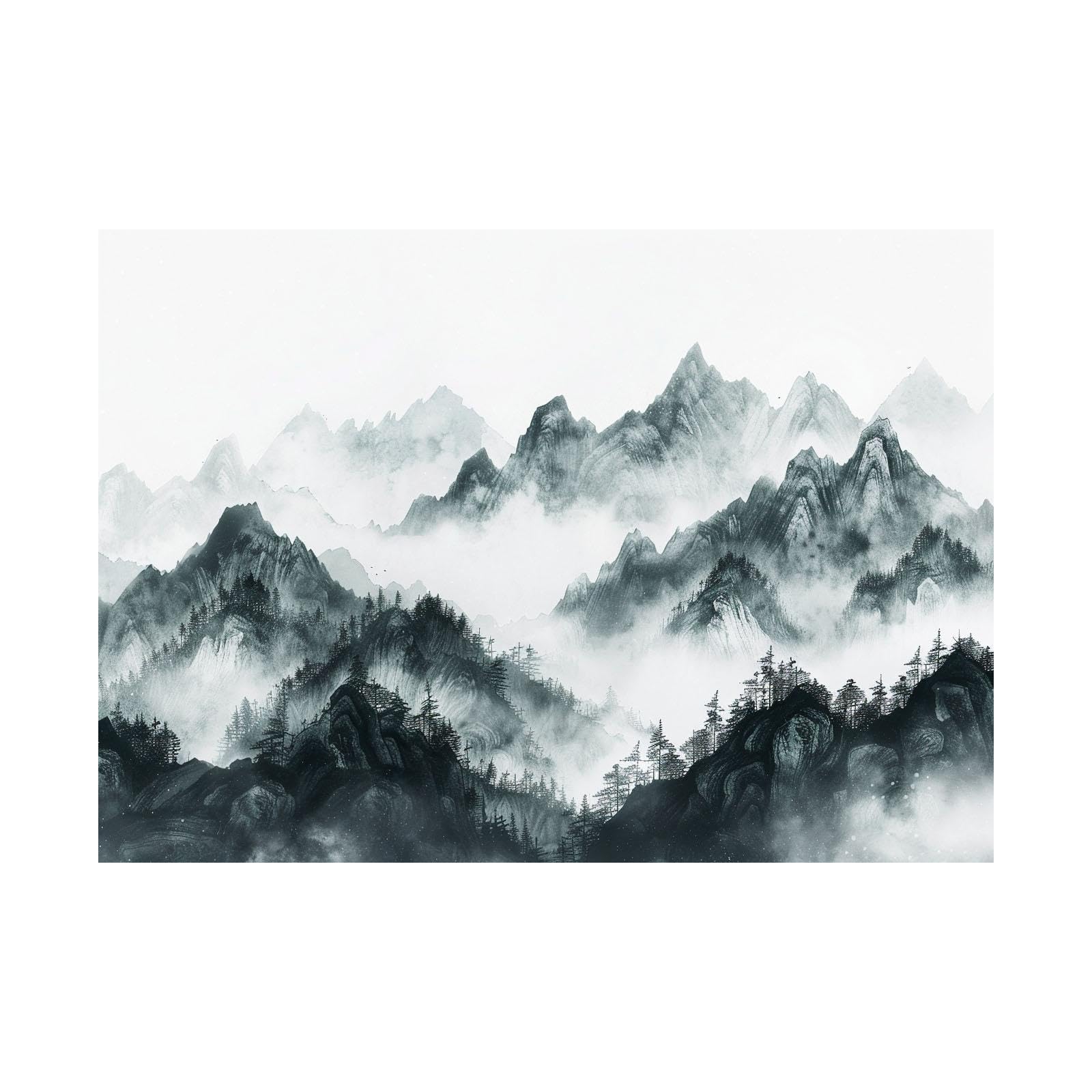 Impression sur toile paysage 60x80cm encadrée pour décoration murale - 7