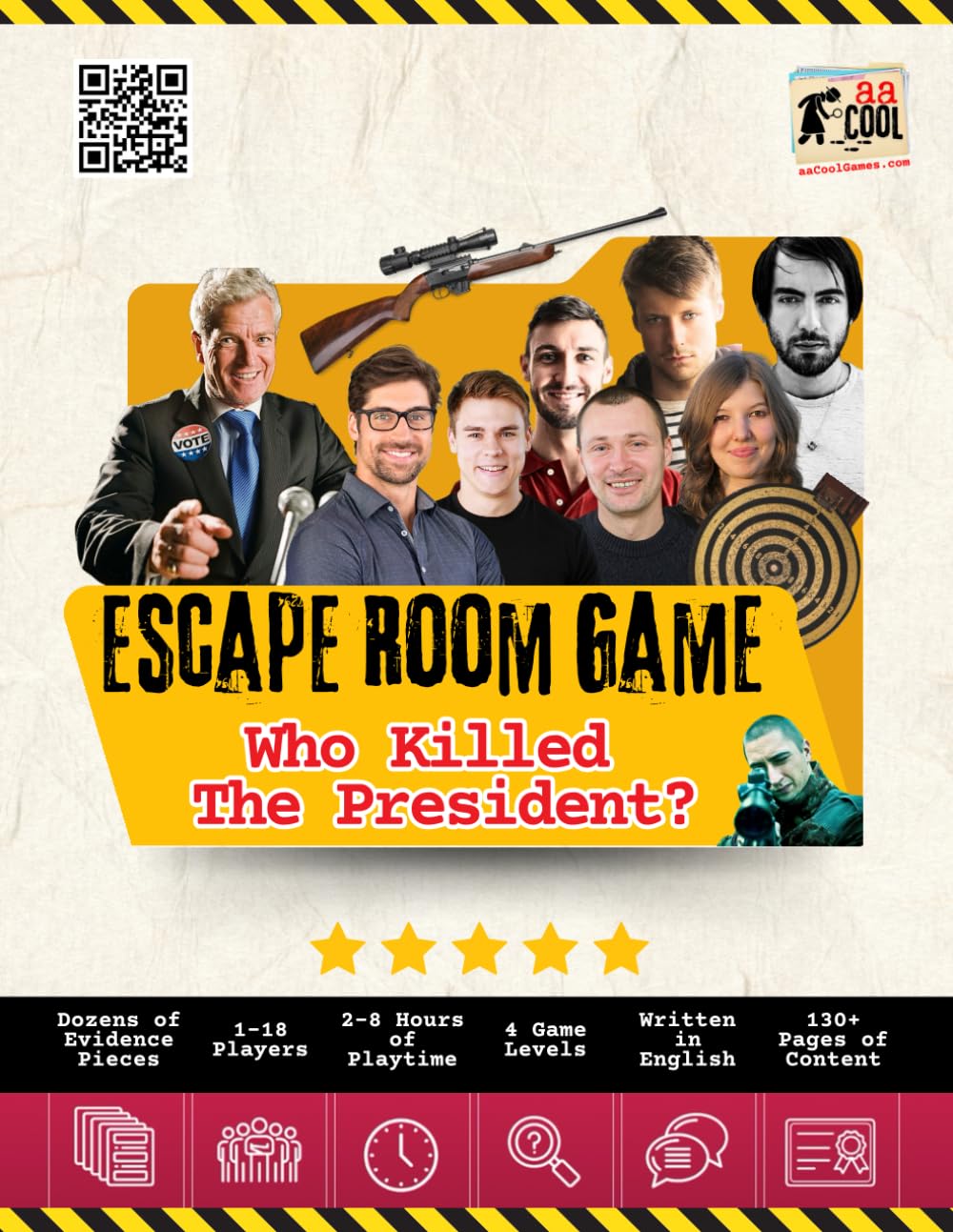 Detective Game - Escape Room Game - Who Killed The President?: Unsolved Murder Mystery Game - Solve These Cold Case Files! (aaCool Detective Games)