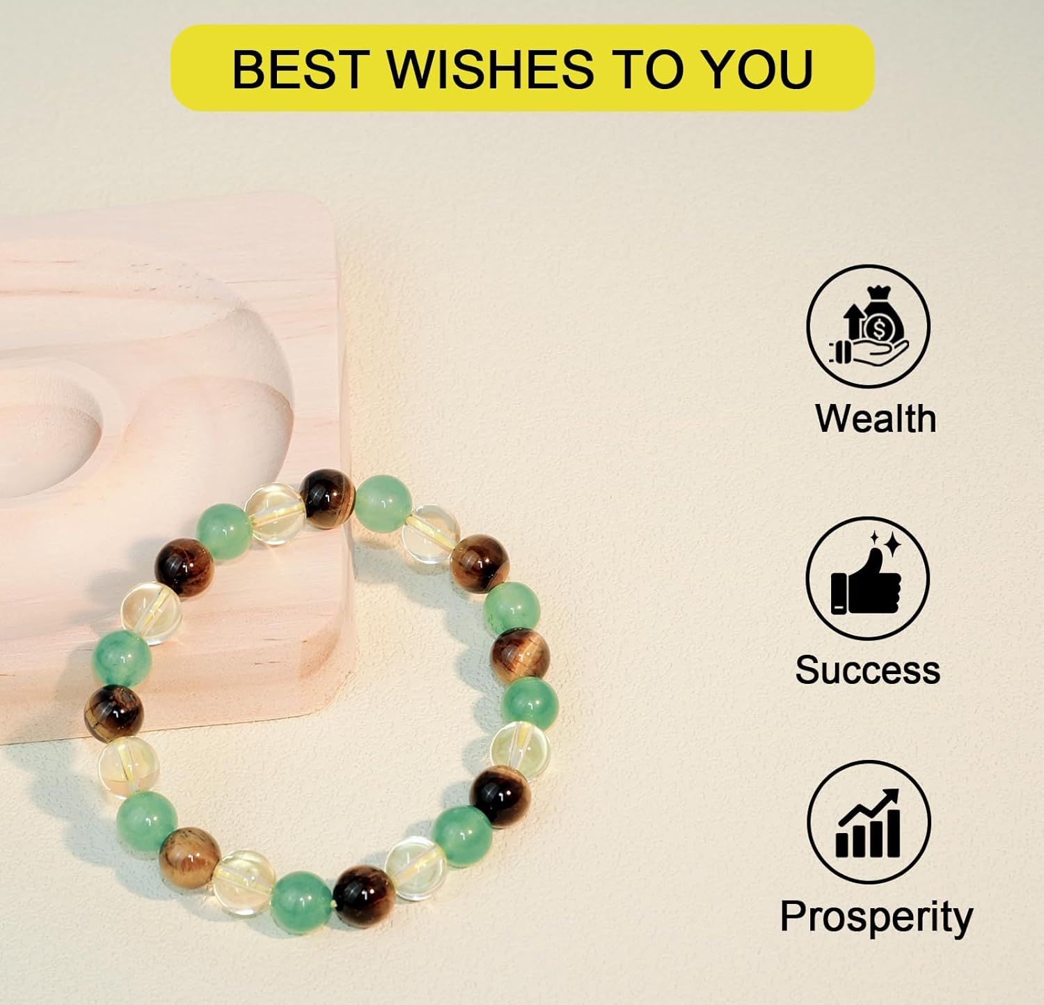 8mm Natural Gemstone Beaded Bracelet for Women Men Friendship Protection Bracelet Feng Shui Good Luck Relax Anxiety Healing Crystal Bracelets-Multiple Sizes - Image 3